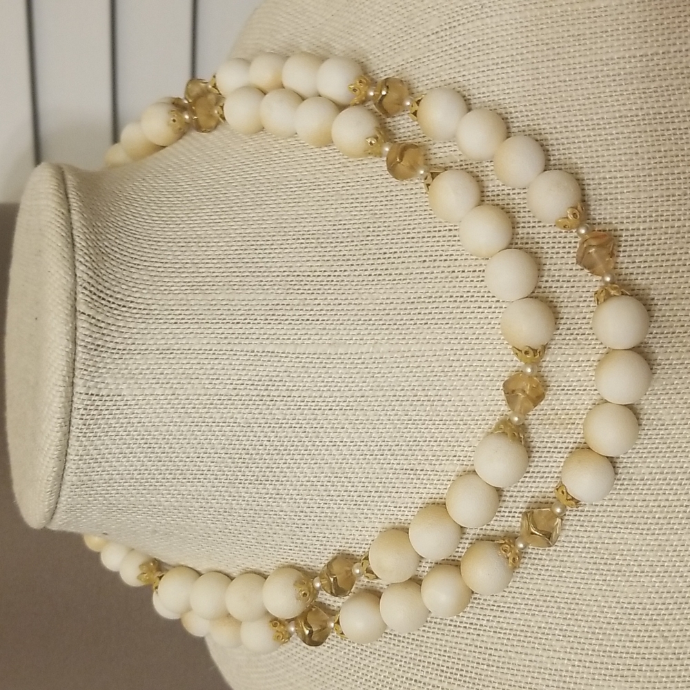 Vintage Retro Double Strand Necklace